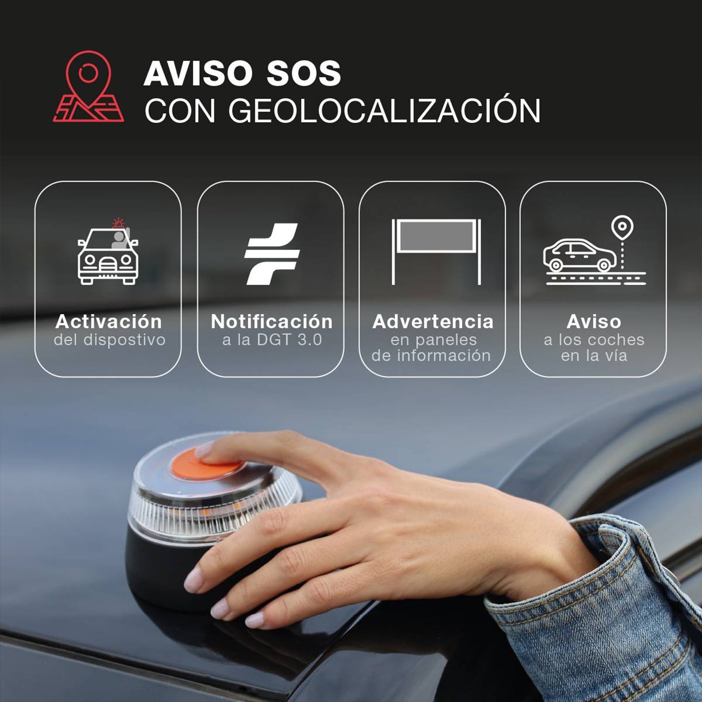 Luz de Emergencia Geolocalizada